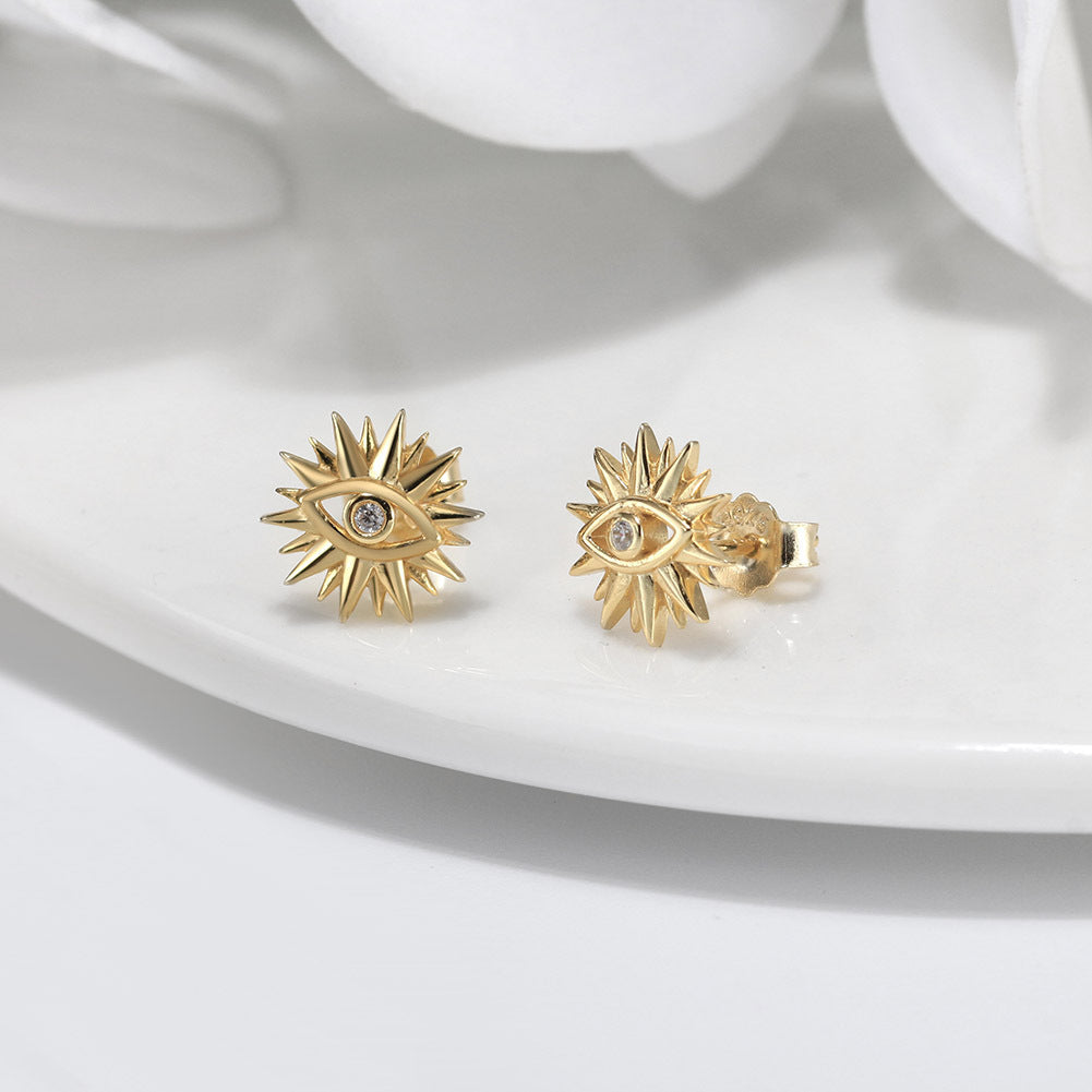Clous d'oreilles en argent S925 style tendance