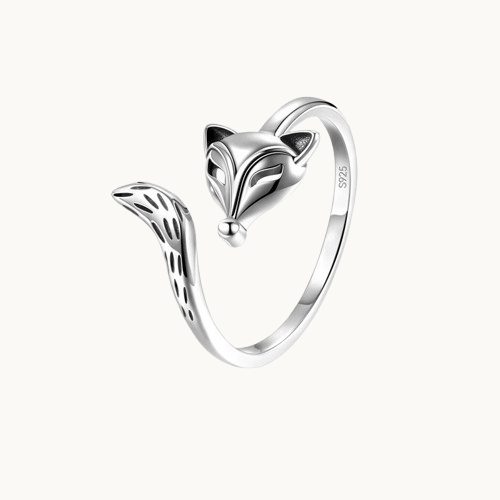 Bague Renard Unisexe en Argent Thaïlandais S925