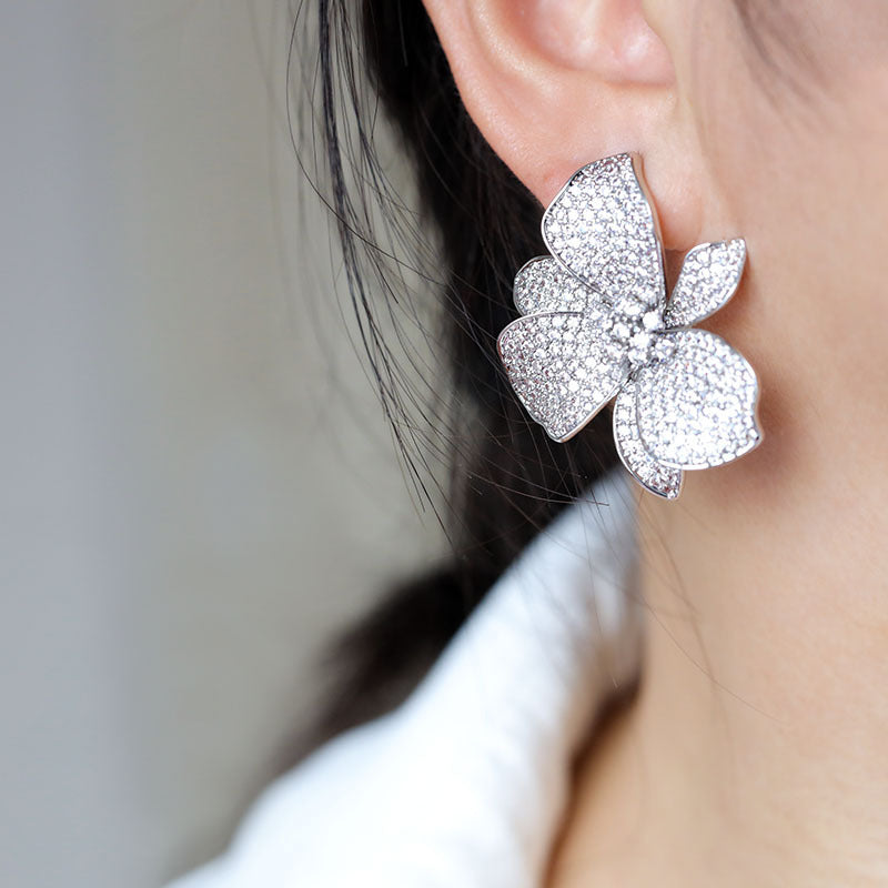 Boucles d'oreilles florales
