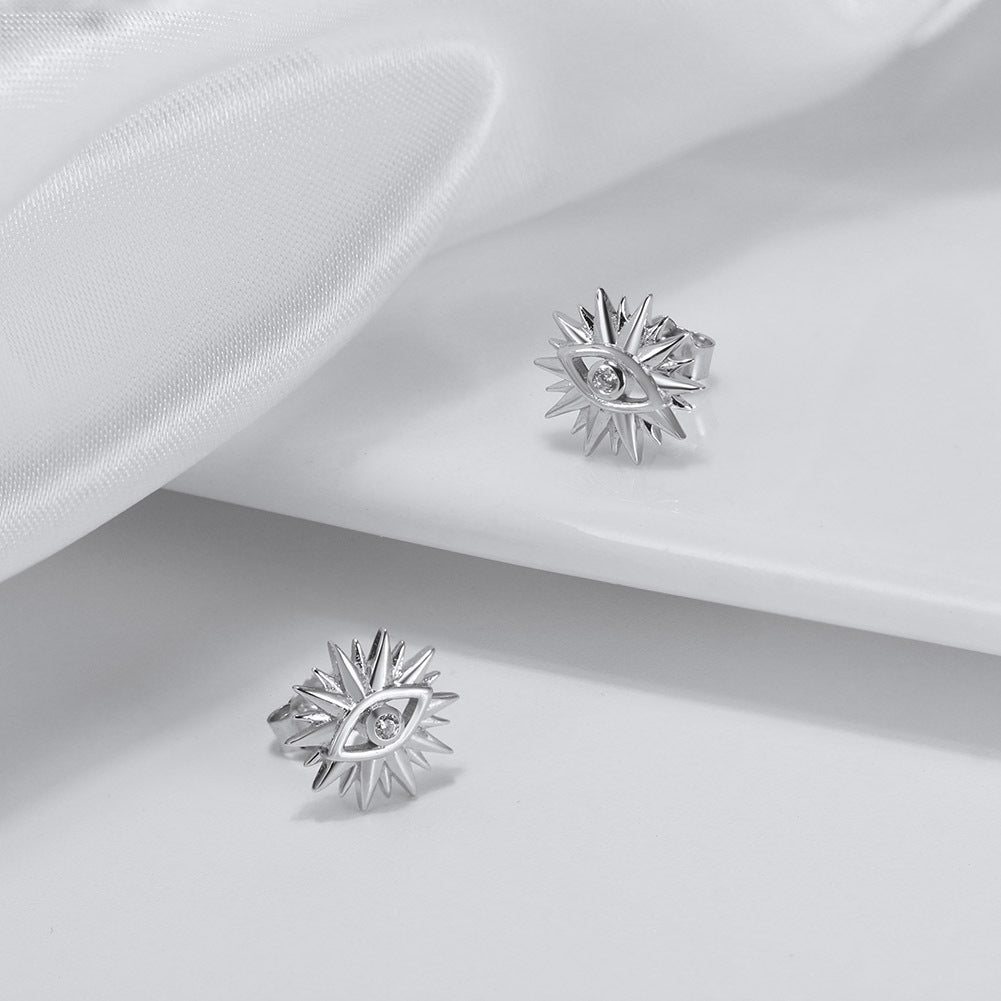 Clous d'oreilles en argent S925 style tendance