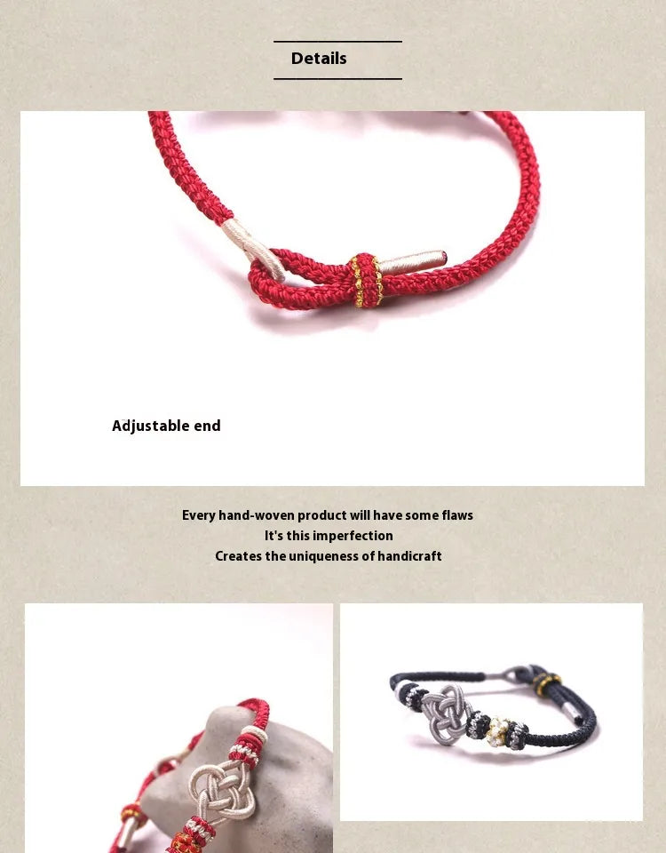Bracelet Tressé à la Corde – Tissé à la Main