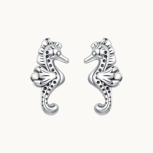 Boucles d'oreilles clous en argent S925 – Élégance marine
