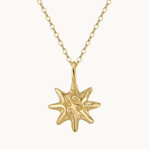 Collier Étoile Martelée en Argent S925
