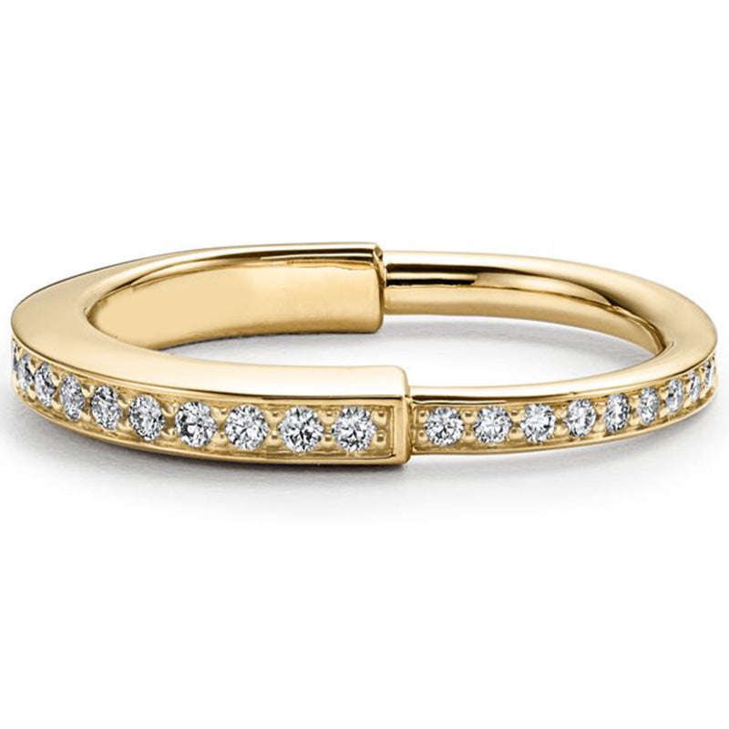 Bague Femme Élégante Sertie de Zircons – Style Tendance