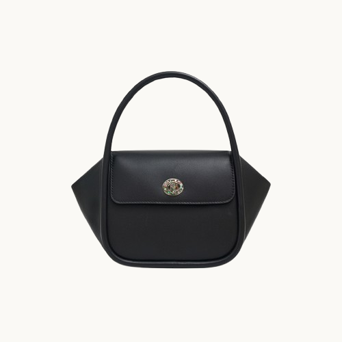 Sac fourre-tout en cuir à forme d'aile avec boucle