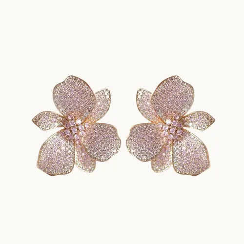 Boucles d'oreilles florales