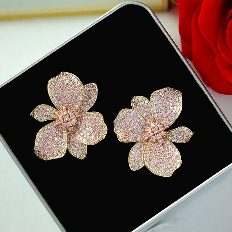 Boucles d'oreilles florales